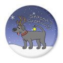 Christmas Black Lab magnets by MenagerieMayhem Christmas Black Lab magnets