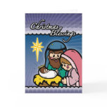 Christmas Blessings Nativity Christmas Card
