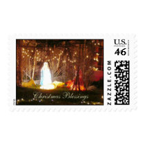 Christmas Blessings, Nativity Scene Postage Stamp