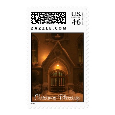 Christmas Blessings Postage Stamps