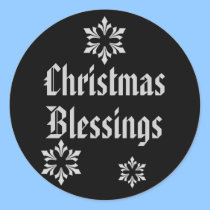 "Christmas Blessings" Snowflake Trio [1] stickers