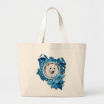 Christmas - Blue Snowflake - American Eskimo Bags