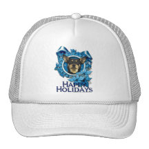 Christmas - Blue Snowflake - Australian Kelpie Trucker Hat