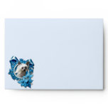 Christmas - Blue Snowflake - Chinese Crested Kahlo Envelope