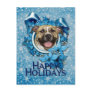 Christmas - Blue Snowflake - Pitbull - Tigger Post Cards