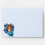Christmas - Blue Snowflake - Sheltie - Cooper Envelope