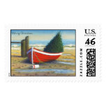 Christmas Boat Stamp