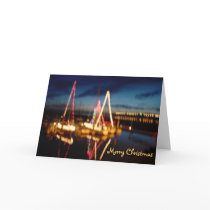 Christmas Boats, Merry Christmas cards by deegolden Christmas Boats, Merry Christmas cards