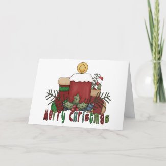 Christmas Boots card