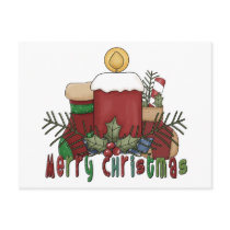 Christmas Boots Postcard