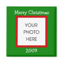 Christmas Border - Merry Christmas magnets by scribbleprints Christmas Border - Merry Christmas magnets