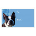 Christmas Boston terrier gift tags business cards by ritmoboxer Christmas Boston terrier gift tags business cards