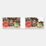 Christmas - Boston Terrier - Natty Bumper Sticker