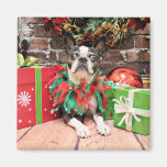 Christmas - Boston Terrier - Natty Magnets