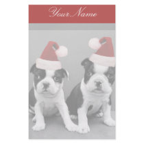 Christmas Boston Terriers stationary stationery by ritmoboxer Christmas Boston Terriers stationary stationery