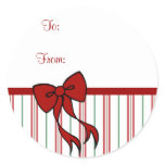 Christmas Bow Gift Tag Stickers