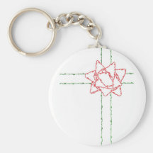 CHRISTMAS BOW KEYCHAIN