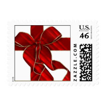 Christmas Bow Red-Holiday, Christmas, stamps