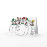 Christmas Bowling Pins cards