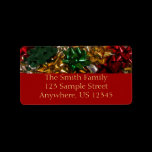 Christmas Bows Holiday Return Address Label