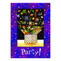 Christmas Box Invite invitations