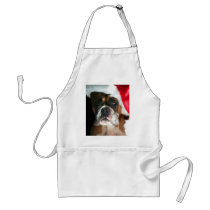 Christmas Boxer Dog apron