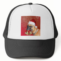 Christmas Boxer dog Mesh Hat