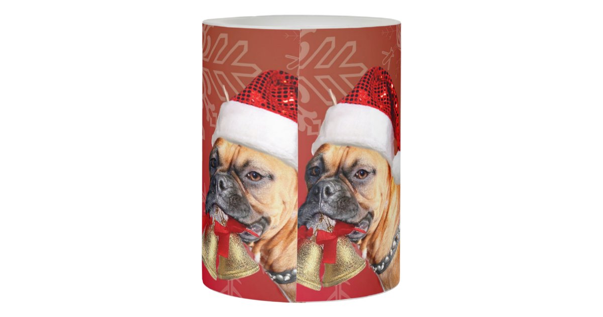 Christmas Boxer Dog LED candle Zazzle