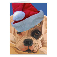 Christmas Boxer Greeeting Card