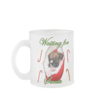 Christmas boxer puppy mug