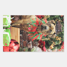 Christmas - Boxer X - Kita Rectangle Sticker