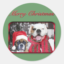 christmas boxers stickers