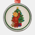 Christmas Boy & Tree Christmas Ornament