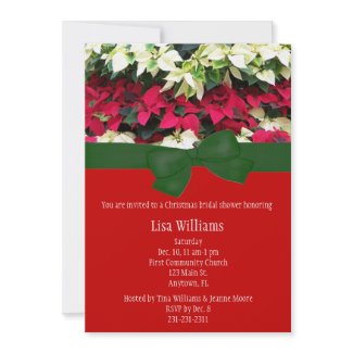 Christmas Bridal Shower Invitation