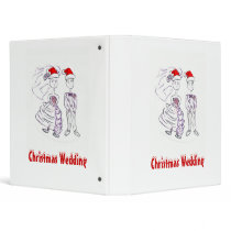 Christmas Bride and Groom binders by JunipersWedding Christmas Bride and Groom binders