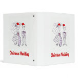 Christmas Bride and Groom Vinyl Binders