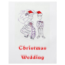 Christmas Bride and Groom flyers