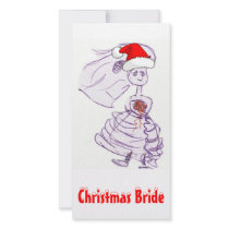 Christmas Bride photo cards by JunipersWedding Christmas Bride photo cards