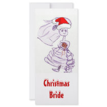 Christmas Bride rack cards