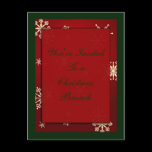 Christmas Brunch Invite Postcard postcards