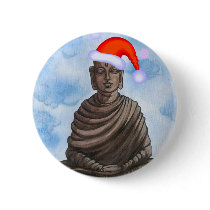 Christmas Buddha! buttons
