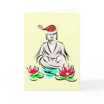 Christmas Buddha drawing cards by livingzen Christmas Buddha drawing cards