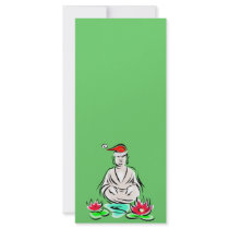 Christmas Buddha drawing rack cards