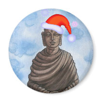 Christmas Buddha! magnets