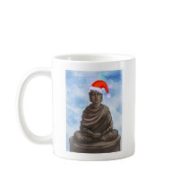 Christmas Buddha! mugs