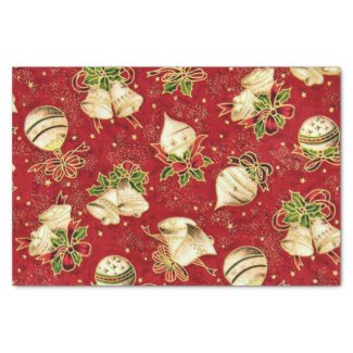 Christmas Bulb pattern tissue paper 10" X 15" Tissue Paper