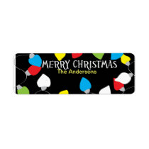 Christmas bulbs - address stickers labels