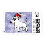 Christmas Bull Terrier Stamps
