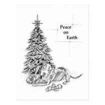Christmas Bully Post Card postcards