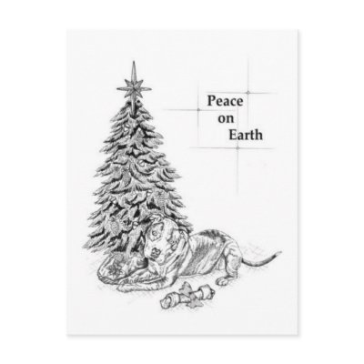 Christmas Bully Post Card by jmpreis